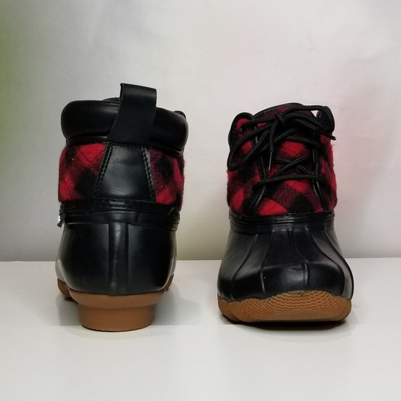 SKECHERS Women's Pond - Good Plaid Duck Boots Size 6 NWT - Picture 6 of 8